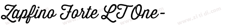 Zapfino Forte LT One字体转换 Zapfino Forte LT One字体转换
